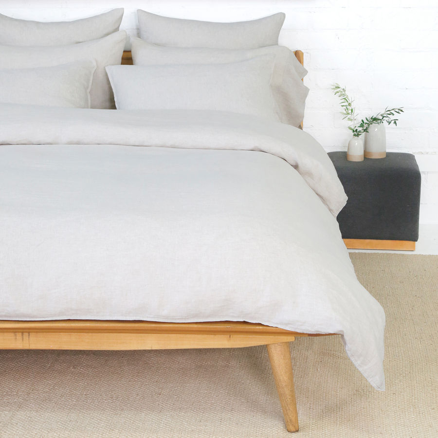 Parker Linen Duvet Cover Set - Flax added by Courtney Brennan