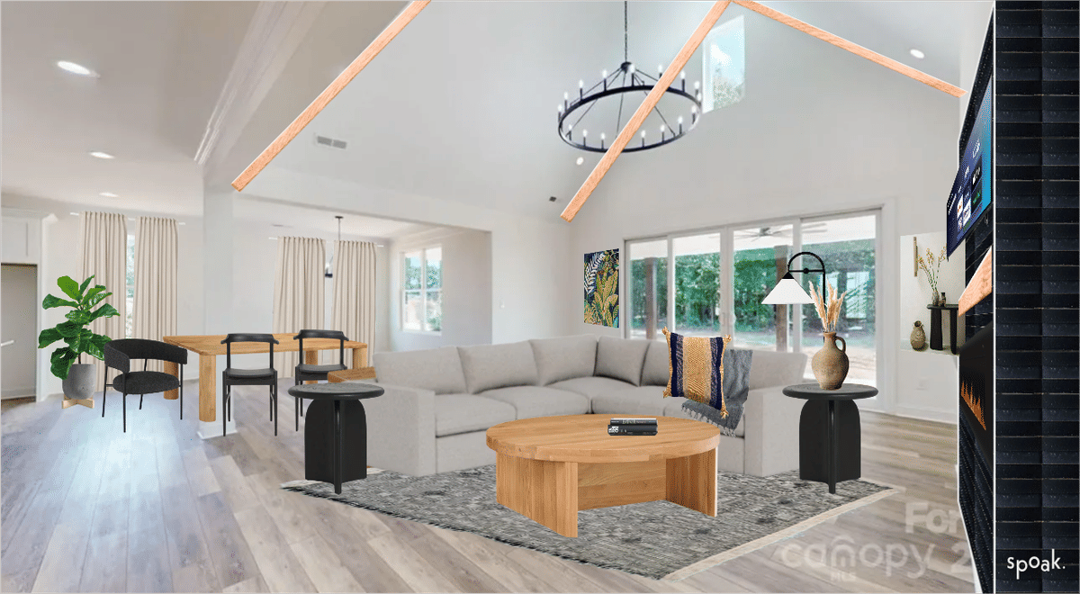Kitchen + Living Room Ideas designed by Courtney Barbour