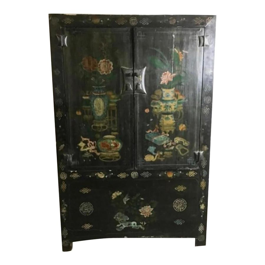 Early 20th Century Hand-Painted Chinese Cabinet With Secret Compartment added by Nora Abramov