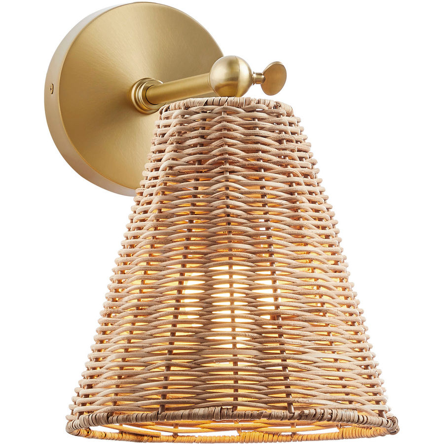 Bohemian 1 Light 8 inch Natural Brass Wall Sconce Wall Light added by Allison Keach