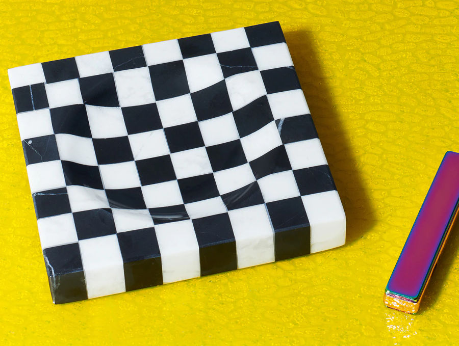 Checkered Marble Ashtray added by Spoak 