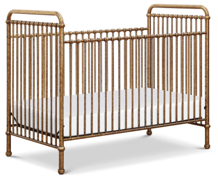 Abigail 3-in-1 Convertible Crib, Vintage Gold - Million Dollar Baby Classic Cribs & Bassinets | Maisonette added by Sarah Deel