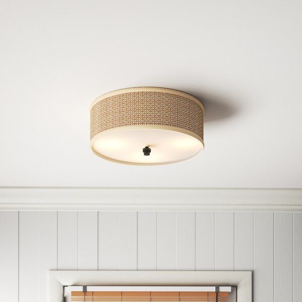 Ojai Rattan Flush Mount added by Kate McKay Designs