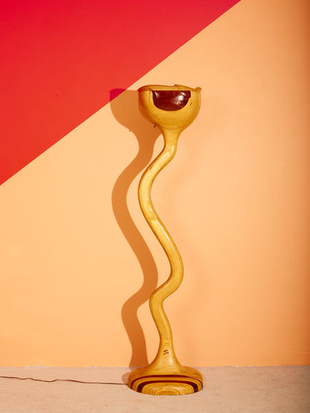 Sculptural Wooden Floor Lamp added by Jamila Yasmeen