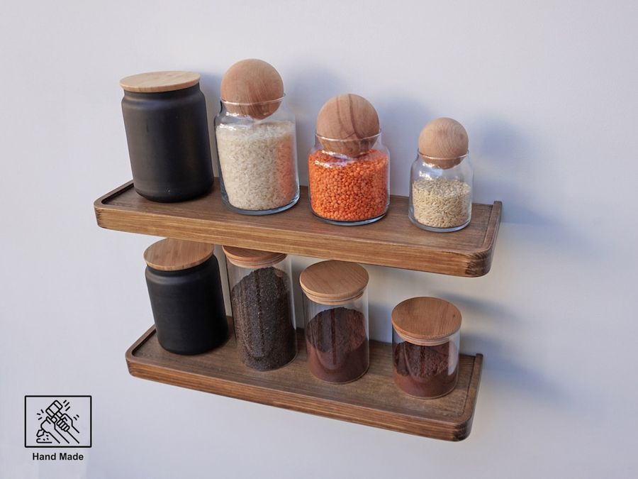 Wooden Floating Shelves  Small to Large  Pick Your Size  - Etsy added by Katie Carpenter