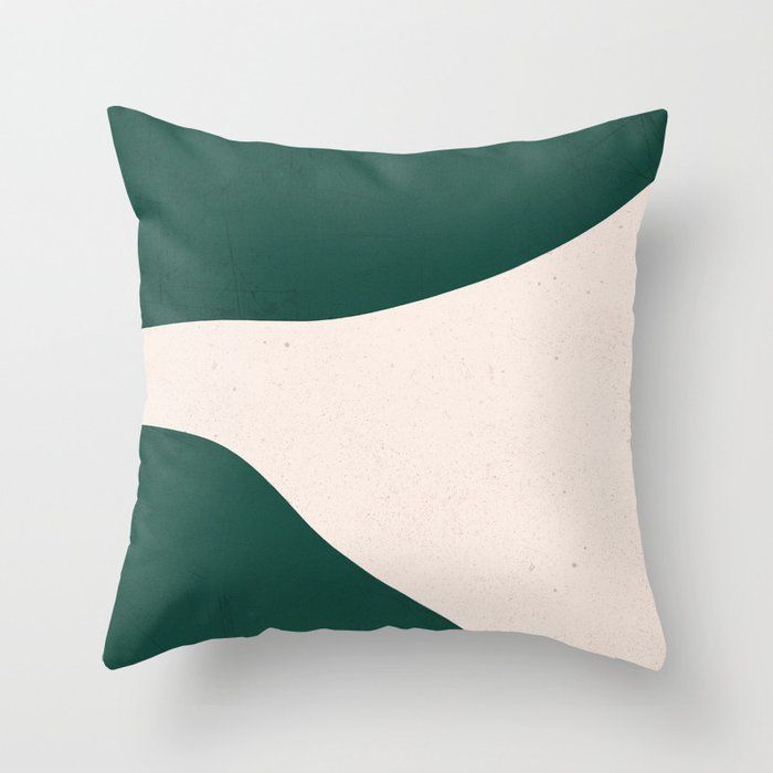 Emerald green abstract art Throw Pillow by trajeado14 added by Where The Heart Is Designs