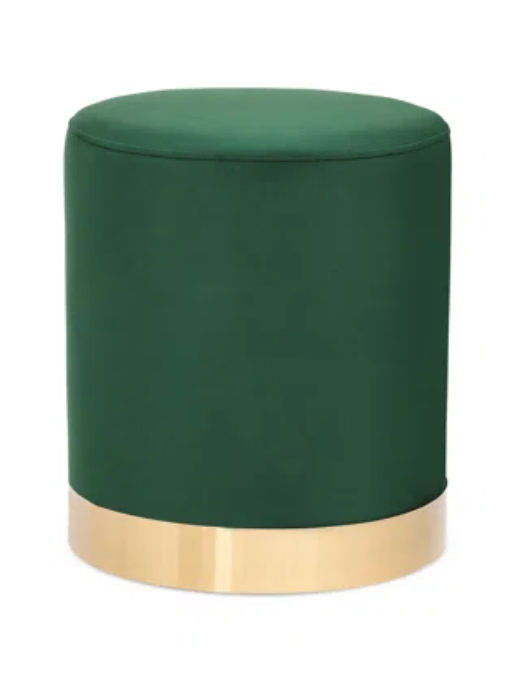 Everly Quinn Cylindrical Velvet Ottoman | Wayfair added by Molly Brigham