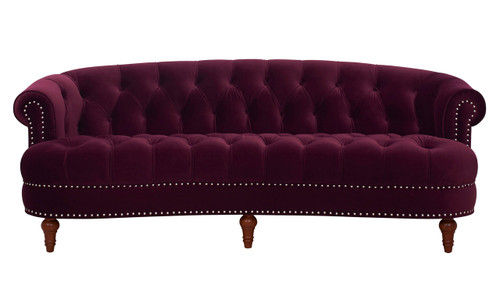La Rosa Victorian Chesterfield Tufted Sofa, Burgundy added by Riley O'Bryan