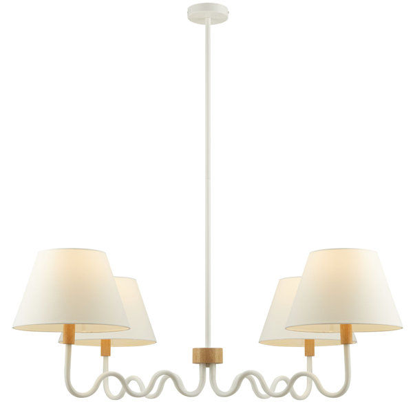 Sunlit Squiggle 4-Arm Pendant Light In Walnut Black added by Karina Bumatay
