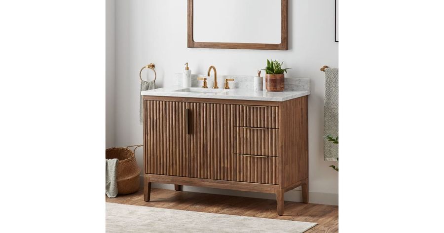 Signature Hardware 478550 Manolin 48" Free Standing Single | Build.com added by Colette Peters
