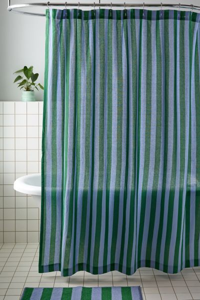 Awning Stripe Patterned Shower Curtain added by Rochelle Bloom