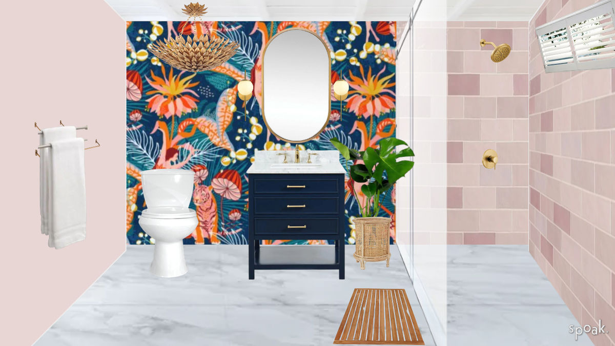 Bathroom Inspo designed by Elizabeth Larkin