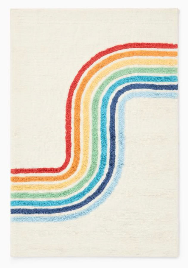 Machine washable rainbow rug added by KemptNO LLC