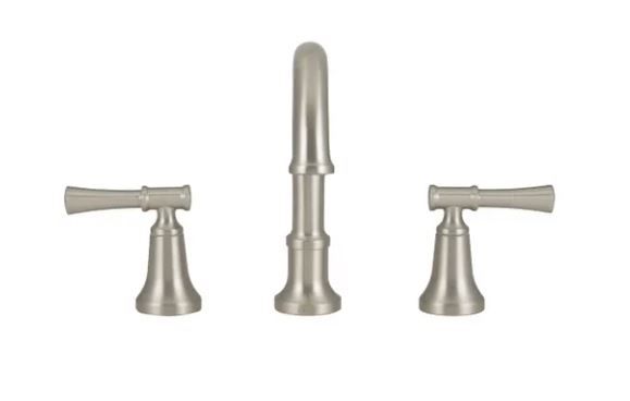 Delta Chamberlain 8 in. Widespread 2-Handle Bathroom Faucet in SpotShield Brushed Nickel 35747LF-SP - The Home Depot added by Nora Chartrand