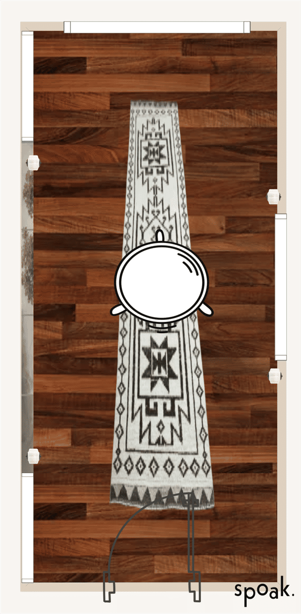 Hallway Plan designed by Morgan Hatch