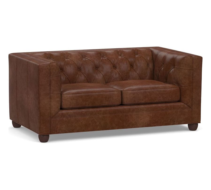 Chesterfield Square Arm Leather Sofa-Statesville  added by Emily Perdue