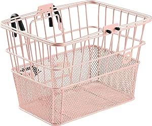 Retrospec Apollo Detachable Front Bike Basket Steel Half-Mesh with Integrated Detachable Hooks and Built-In Handle, Easy Assembly and Portability for Bicycles added by REVEAL METHOD LLC