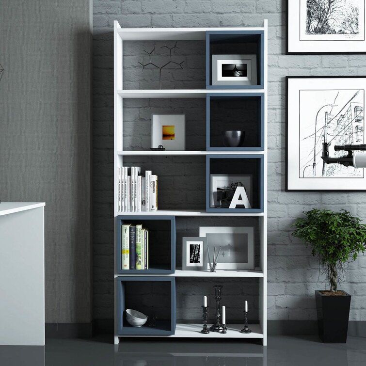 Breydan 67'' H x 32'' W Standard Bookcase added by Rescued Room Design