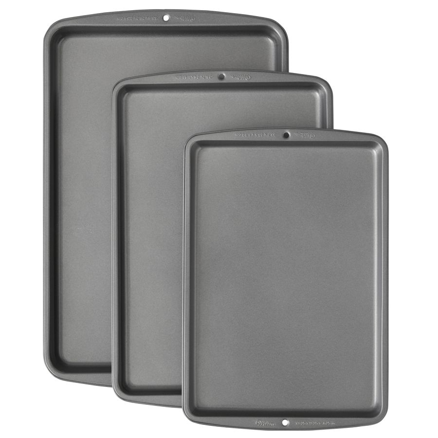 Wilton Bake It Better Steel Non-Stick Baking Pan Set, 3-Piece - Walmart.com added by Jesse Coleman