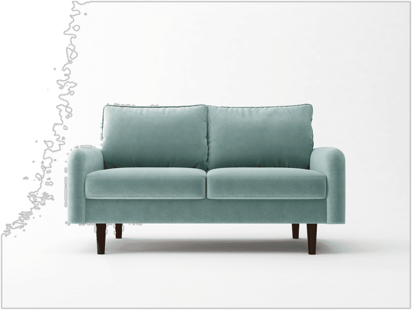 Anacapa 58'' Velvet Round Arm Sofa Loveseat added by SABi iNTERIORS