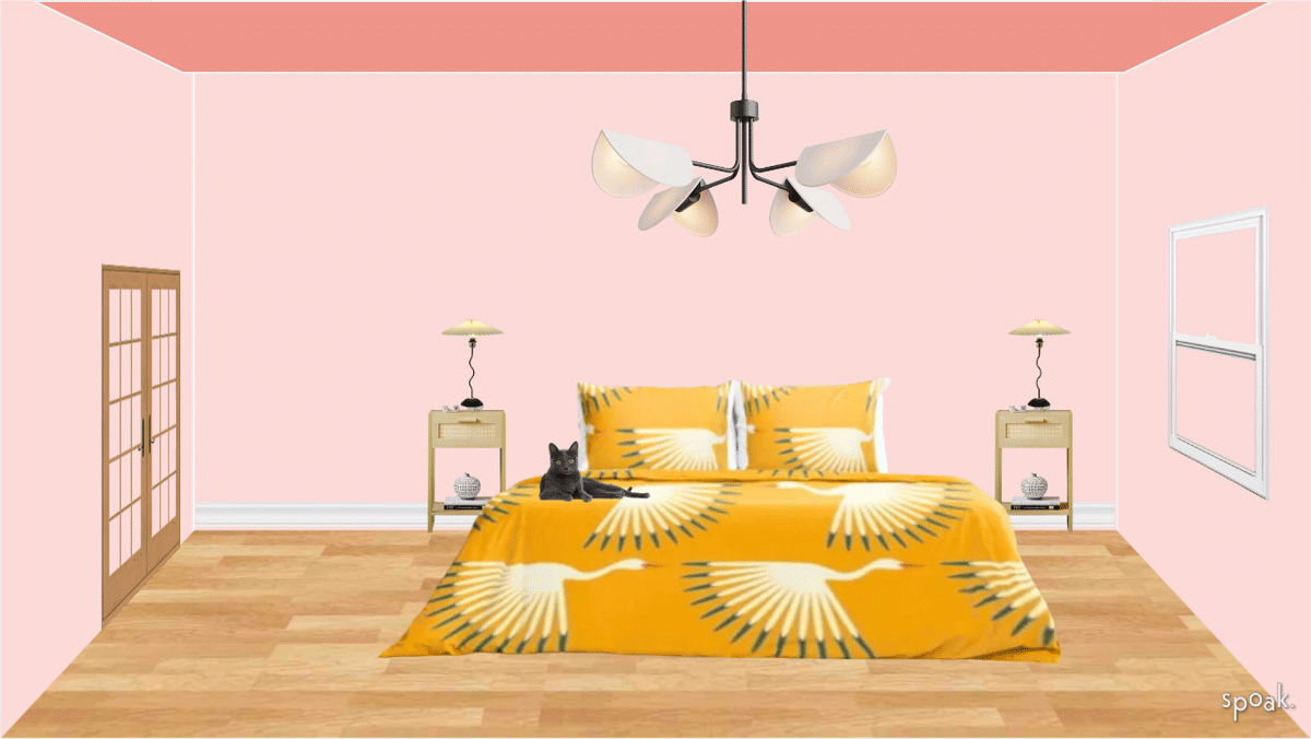 Gold Primary Bedroom Inspo designed by Sarah King