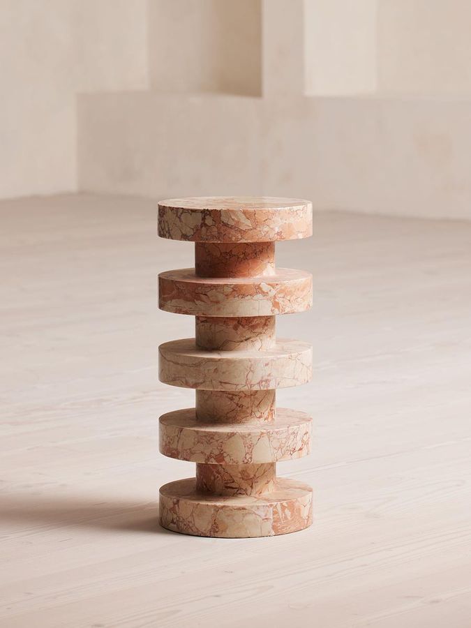 Nelson Side Table, Breccia Pernice Marble - Soho Home added by Shane Charles