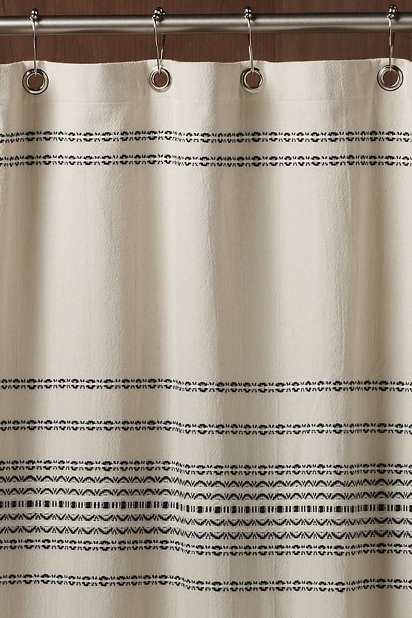 Coyuchi Rippled Stripe Organic Shower Curtain added by Bethesda Home Stylist
