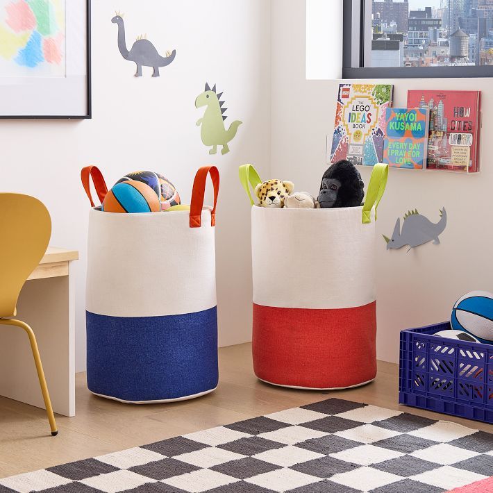 Canvas Colorblock Baskets added by Sheri Johnson
