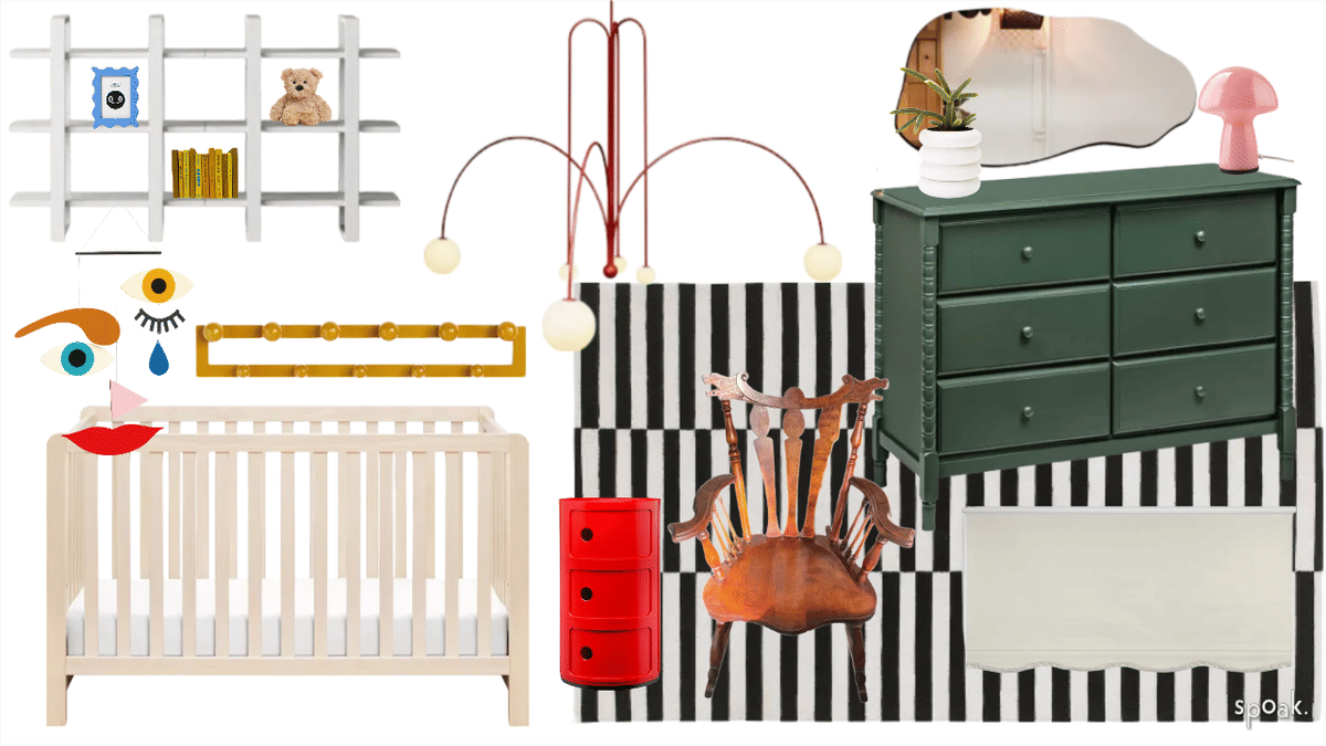 Red Nursery Inspiration designed by Sylvana Kiss