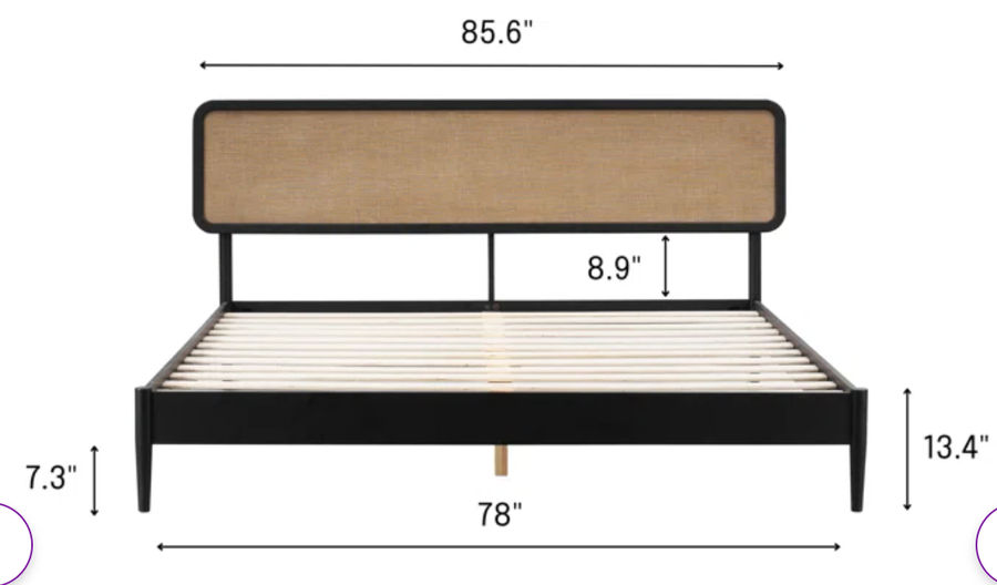Lupin Solid Wood Bed Frame with Headboard and Silent Slats, 1000 lbs Capacity Bed Frame added by Courteney Scholten