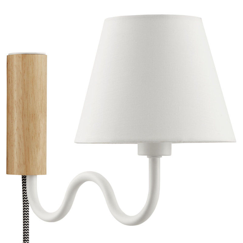 Sunlit Squiggle Arm Wall Sconce In Walnut Black added by Karina Bumatay