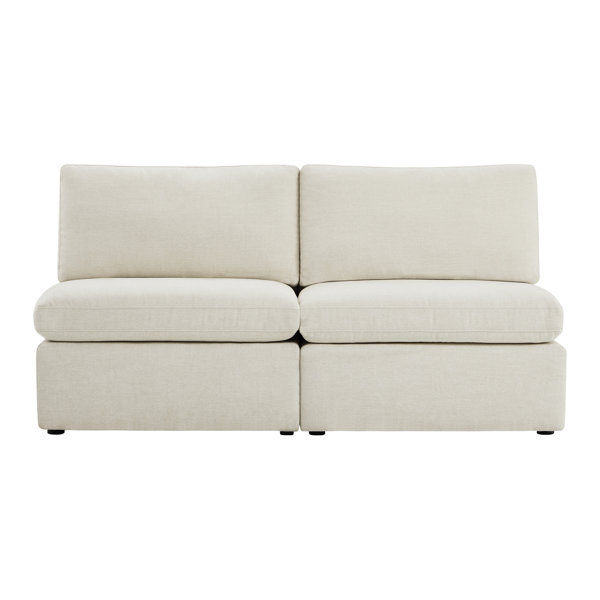 Datura 2 - Piece 67.8" Upholstered Armless Sofa added by SABi iNTERIORS