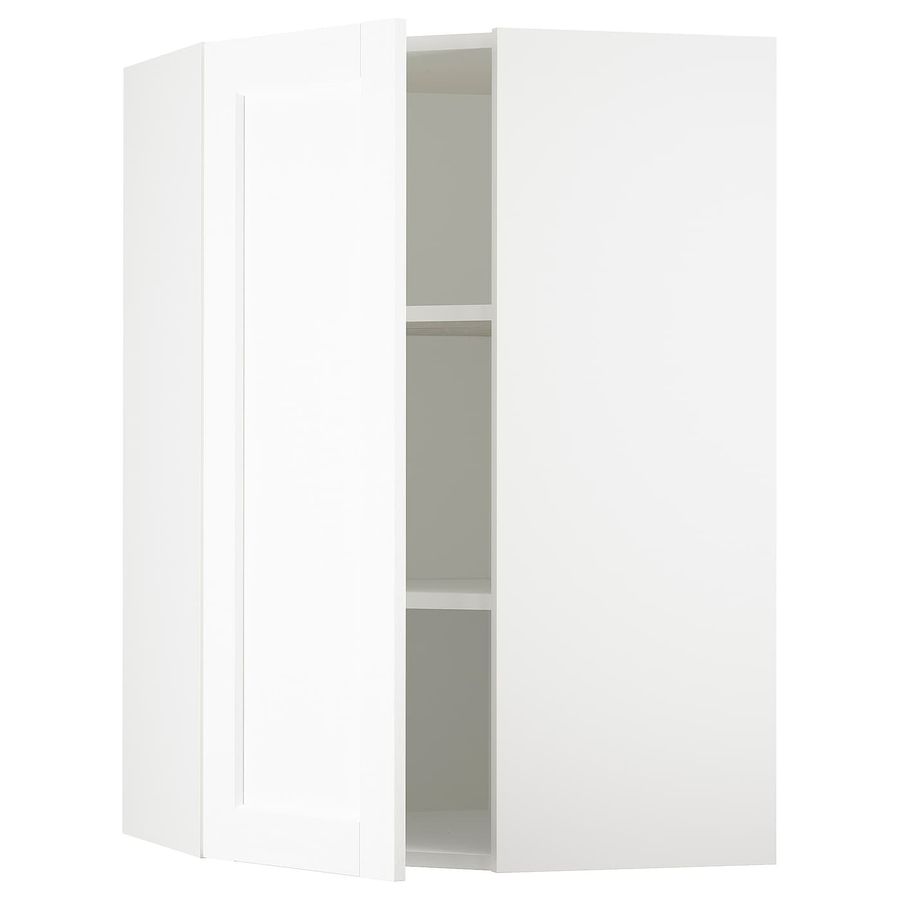 SEKTION corner wall cabinet with shelves, white Enköping/white wood effect, 26x15x40" - IKEA added by Caitlyn Wan