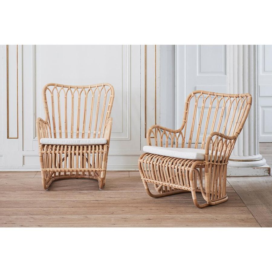Reiki Coastal Beach White Performance Cushion Natural Rattan Occasional Arm Chair added by Terri Green