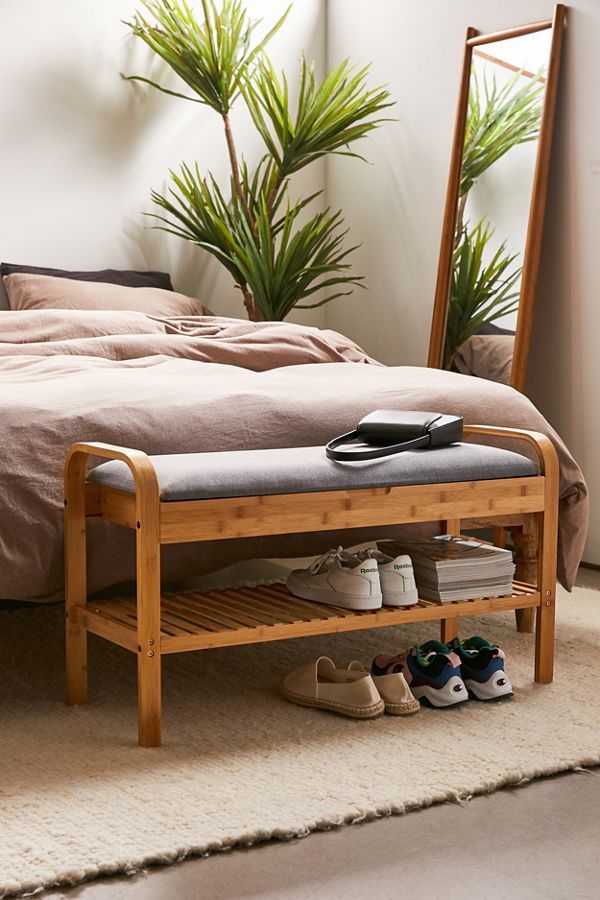 Upholstered Bamboo Storage Bench added by Chelsea Alysa