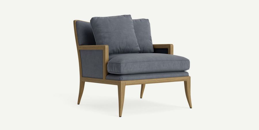 Florence Leather Chair Granite added by Bethesda Home Stylist