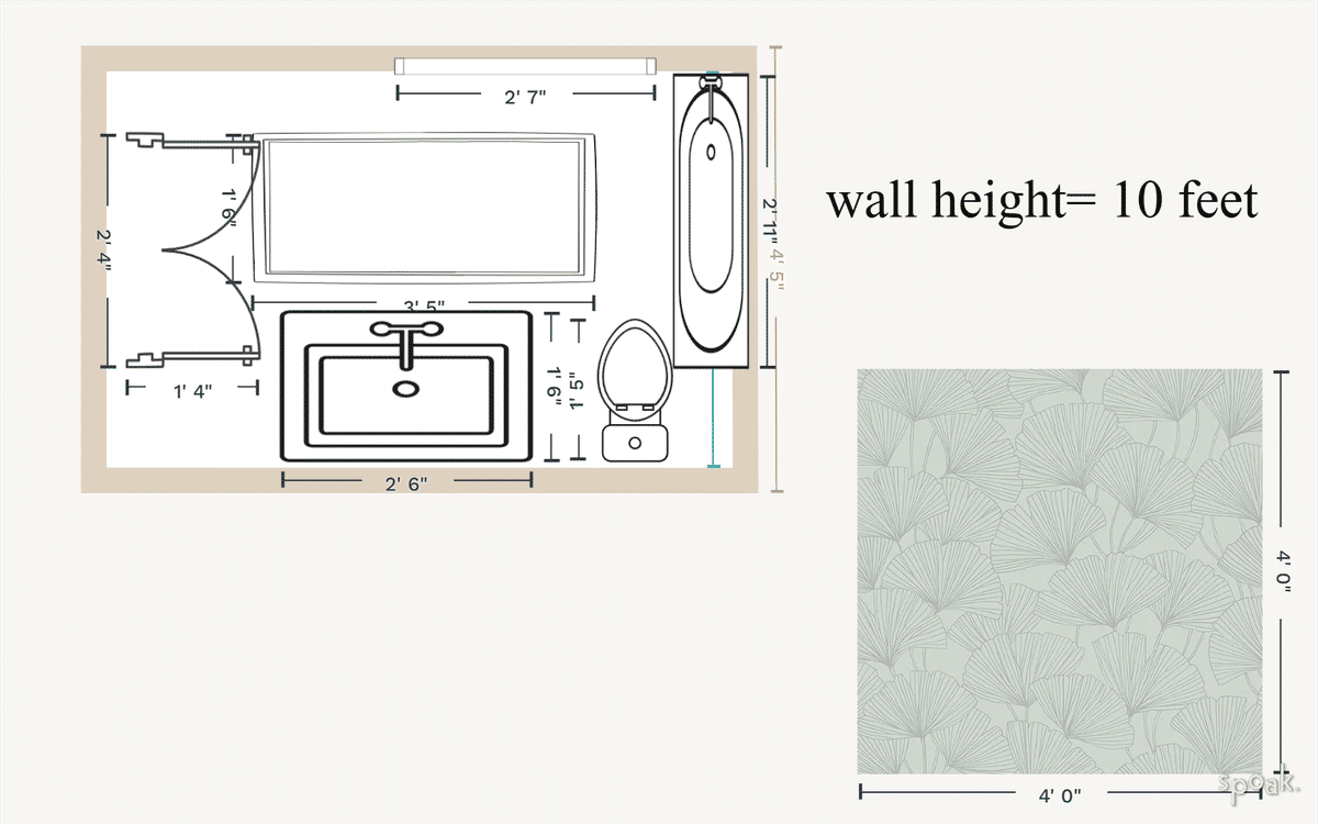Small Bathroom Plan designed by Blaire Gremillion