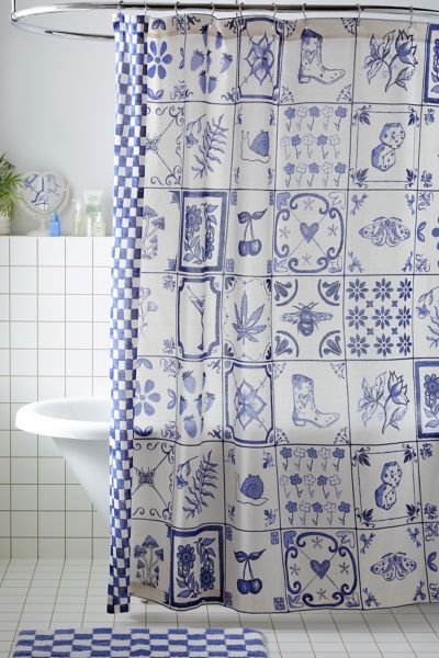 Mariana Tile Shower Curtain added by Kira Byler
