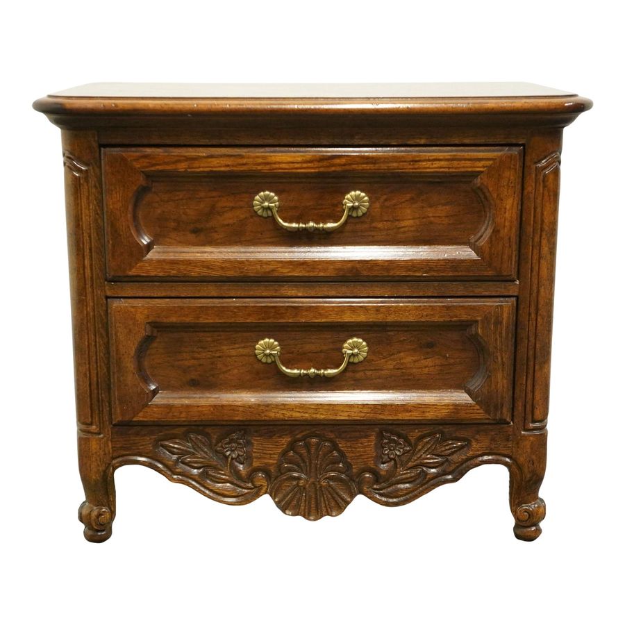 Hickory Manufacturing Country French Provincial Style 29" Two Drawer Nightstand 610-90 added by Mae Miller
