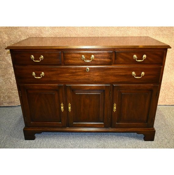Vintage Henkel-harris Traditional Style Solid Mahogany Server - Etsy added by Lindsay Whelan