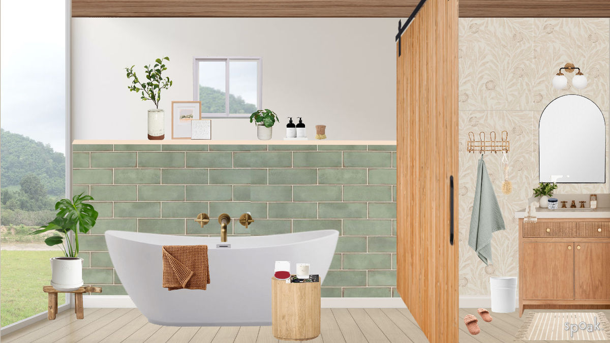 Bathroom Inspiration designed by Nichole Hill