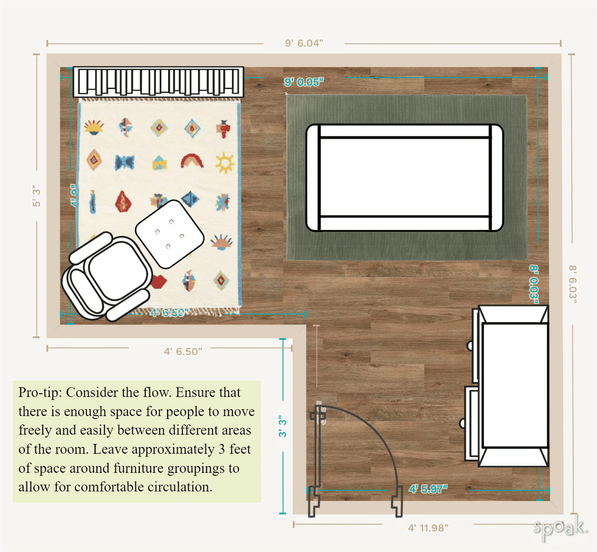 Primary Bedroom Plan designed by Laurie Verreault-Beauchesne
