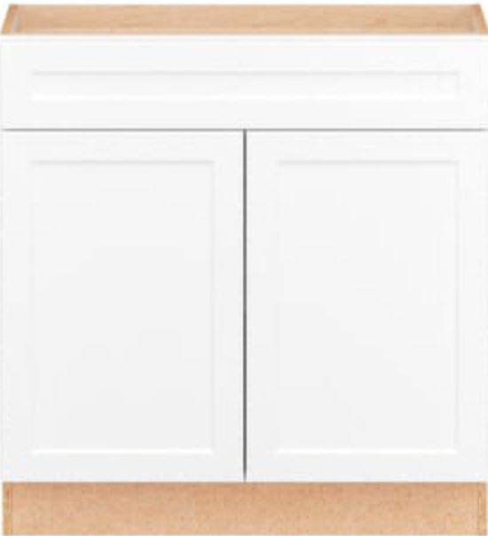 Designer Series Melvern Assembled 33x34.5x23.75 in. Base Kitchen Cabinet in White added by Spoak Member