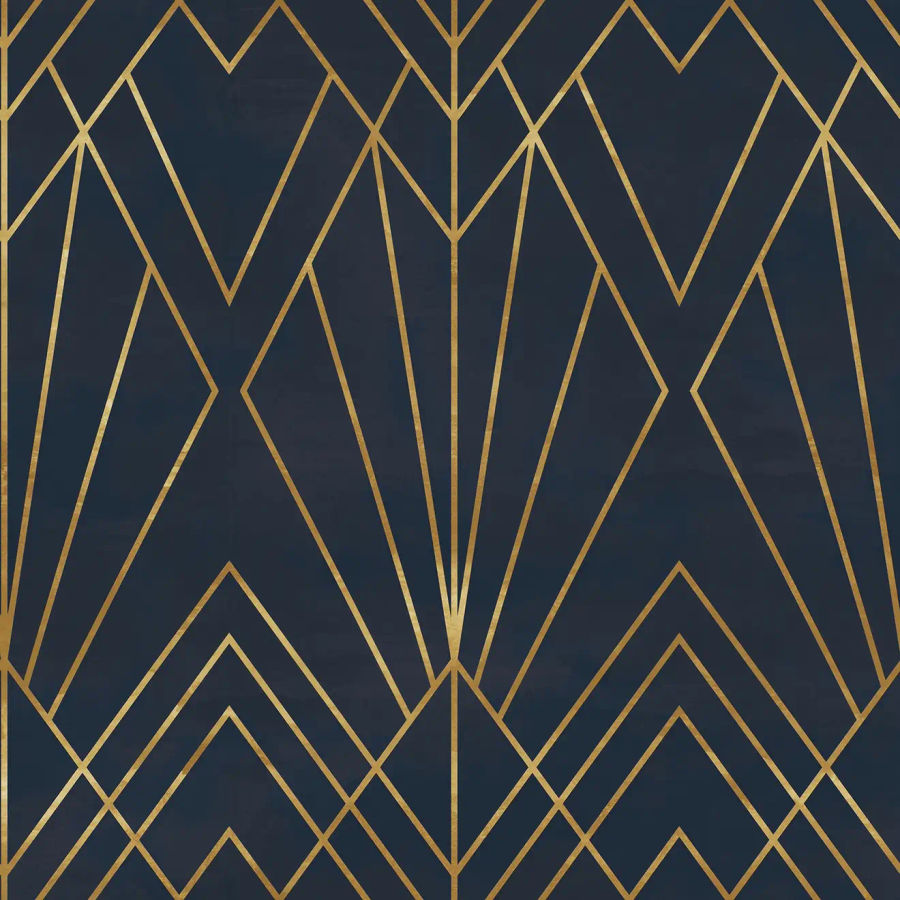 Luxury Geometric Lines  Art Deco Wallpaper Mural added by Shannon Bernier