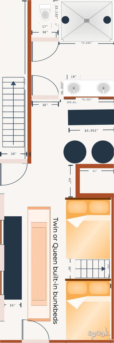 Bedroom Floor Plan designed by Emma Hanson