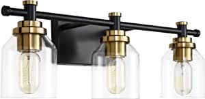 SOLFART Vintage Bathroom Vanity Light Over Mirror Globe Vanity Light Fixtures for Bathroom Glass Shade Bath Fixtures 3 Lights added by HELEN SALGADO