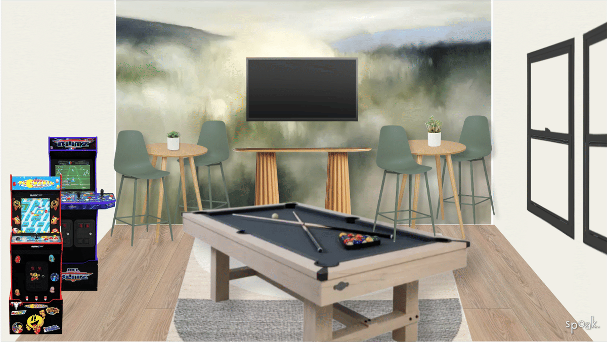 Game Room Ideas designed by Elissa Hall