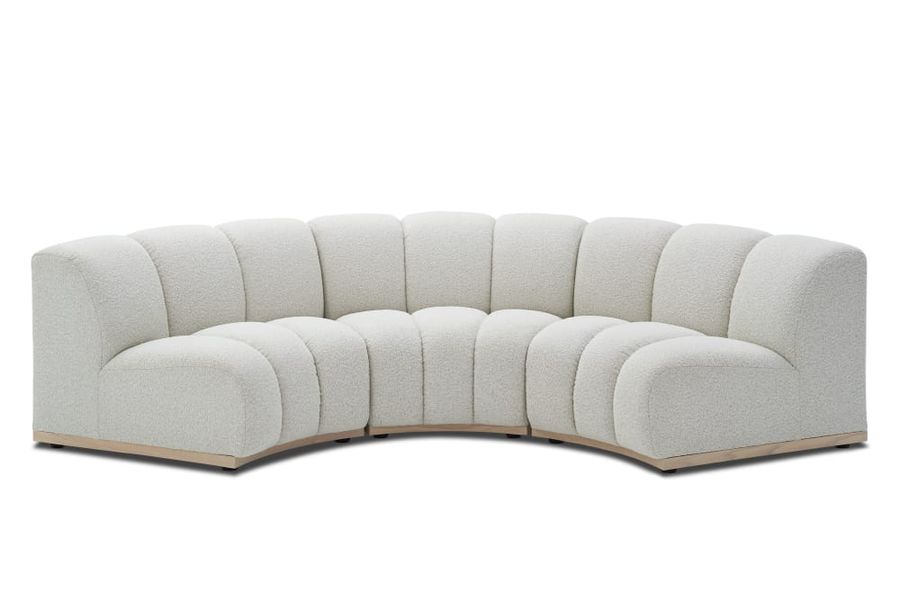 Marlow Performance Bouclé Curve Sofa | Castlery added by Stephanie Lauren