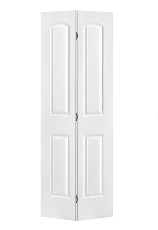 24" x 80" Paneled Manufactured Wood Primed Roman Top Smooth Interior Bi-Fold Door added by Spoak Member