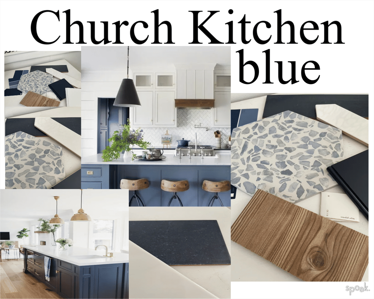 Farmhouse Blue Kitchen Inspiration designed by Peggy Ruggeri